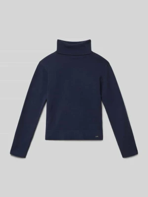 Sweter z dzianiny z golfem Mayoral