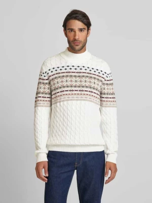 Sweter z dzianiny z golfem MCNEAL