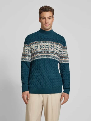 Sweter z dzianiny z golfem MCNEAL