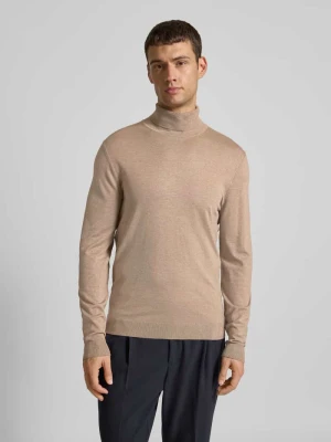 Sweter z dzianiny z golfem MCNEAL