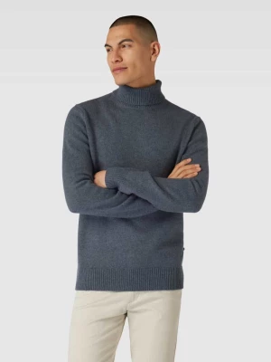 Sweter z dzianiny z golfem Minimum