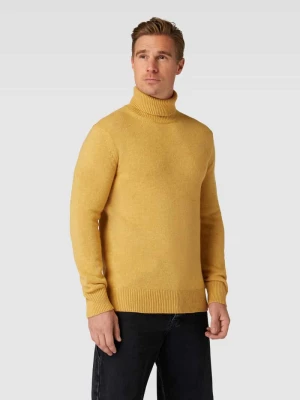 Sweter z dzianiny z golfem Minimum