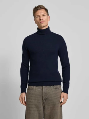 Sweter z dzianiny z golfem model ‘BRANKO’ Blend