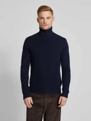 Sweter z dzianiny z golfem model ‘BRUNALF’ ECOALF