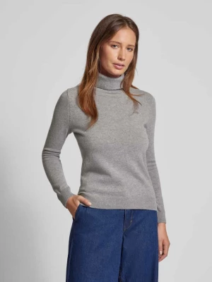 Sweter z dzianiny z golfem model ‘EXTRAFINE’ Gant