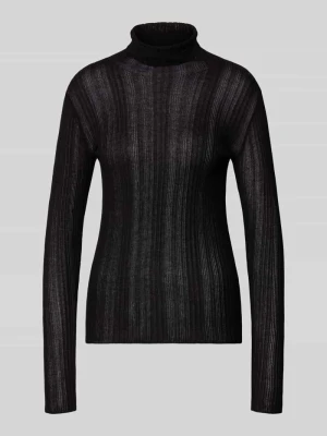 Sweter z dzianiny z golfem model ‘Haddis’ My Essential Wardrobe