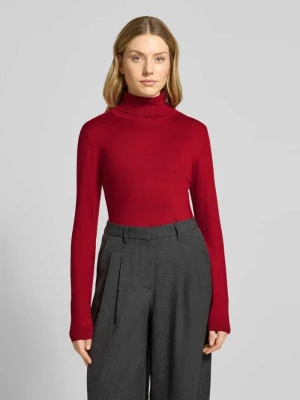 Sweter z dzianiny z golfem model ‘MAFA’ Ichi