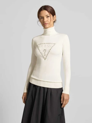 Sweter z dzianiny z golfem model ‘MELANIE’ Guess