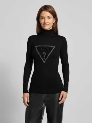 Sweter z dzianiny z golfem model ‘MELANIE’ Guess