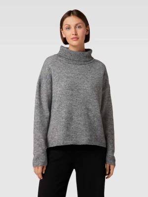 Sweter z dzianiny z golfem model ‘MINNA’ Object