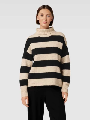 Sweter z dzianiny z golfem model ‘MINNA’ Object