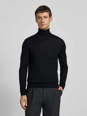 Sweter z dzianiny z golfem model ‘Neville’ Tiger Of Sweden