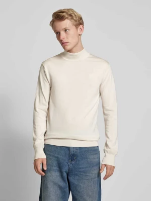 Sweter z dzianiny z golfem model ‘Premium core’ G-Star Raw