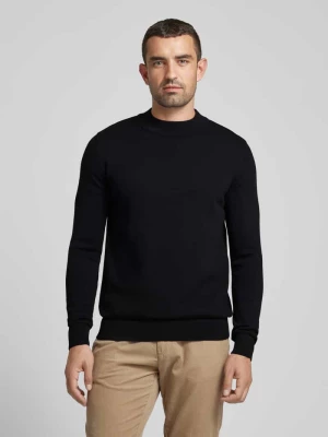 Sweter z dzianiny z golfem model ‘ROBERT’ Selected Homme
