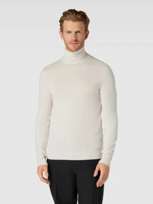 Sweter z dzianiny z golfem model ‘San Thomas’ HUGO