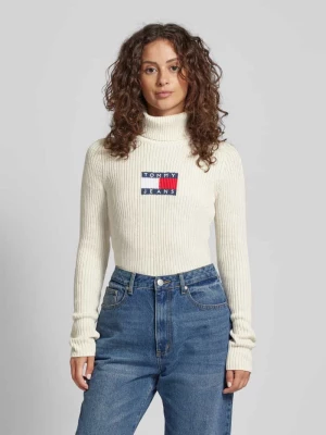 Sweter z dzianiny z golfem Tommy Jeans