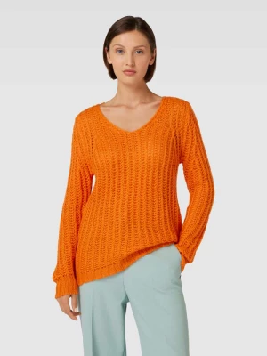 Sweter z dzianiny z grubym ściegiem model ‘Ada’ Fransa