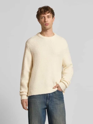 Sweter z dzianiny z imitacji bouclé model ‘MEADOWS’ jack & jones