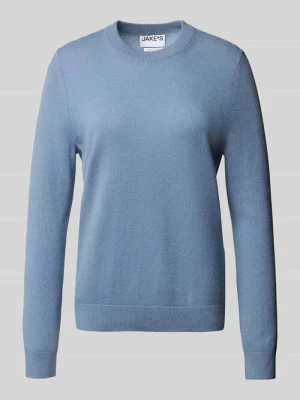 Sweter z dzianiny z kaszmiru z okrągłym dekoltem Jake*s Casual