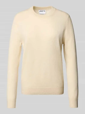 Sweter z dzianiny z kaszmiru z okrągłym dekoltem Jake*s Casual