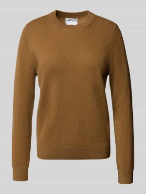 Sweter z dzianiny z kaszmiru z okrągłym dekoltem Jake*s Casual