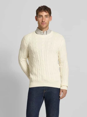Sweter z dzianiny z kaszmiru z okrągłym dekoltem Polo Ralph Lauren