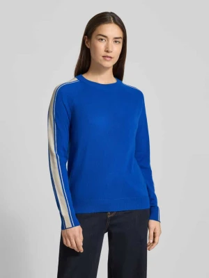 Sweter z dzianiny z kaszmiru z paskami w kontrastowym kolorze Jake*s Casual