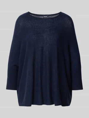 sweter z dzianiny z kaszmiru z rękawem o dł. 3/4 Joop!