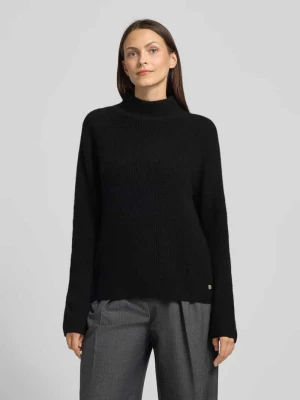 Sweter z dzianiny z kaszmiru ze stójką FYNCH-HATTON