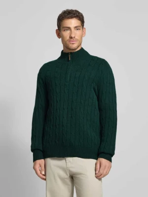 Sweter z dzianiny z kaszmiru ze stójką i zamkiem błyskawicznym Polo Ralph Lauren