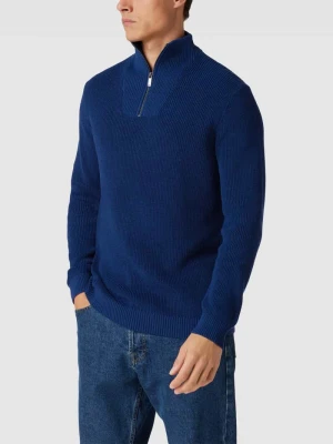 Sweter z dzianiny z kołnierzem Esprit