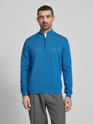 Sweter z dzianiny z kołnierzem FYNCH-HATTON