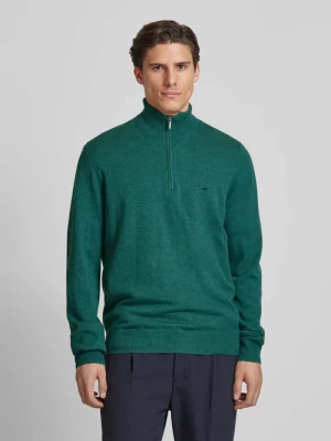 Sweter z dzianiny z kołnierzem FYNCH-HATTON