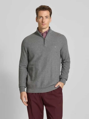Sweter z dzianiny z kołnierzem FYNCH-HATTON