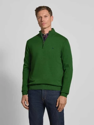 Sweter z dzianiny z kołnierzem FYNCH-HATTON