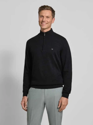 Sweter z dzianiny z kołnierzem FYNCH-HATTON