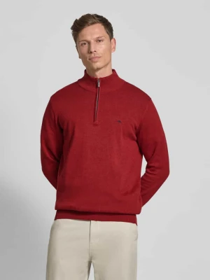 Sweter z dzianiny z kołnierzem FYNCH-HATTON