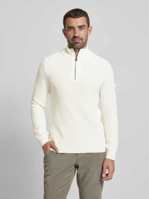 Sweter z dzianiny z kołnierzem JOOP! JEANS