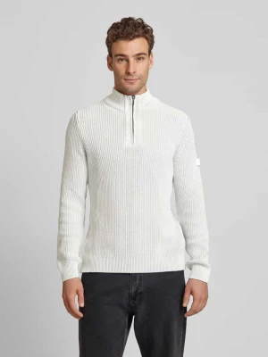 Sweter z dzianiny z kołnierzem JOOP! JEANS