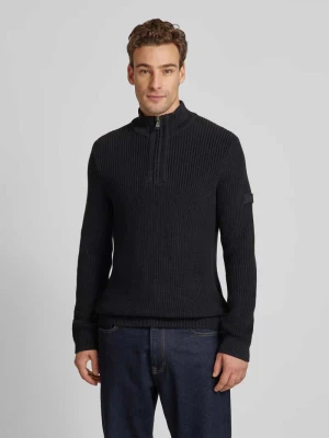 Sweter z dzianiny z kołnierzem JOOP! JEANS