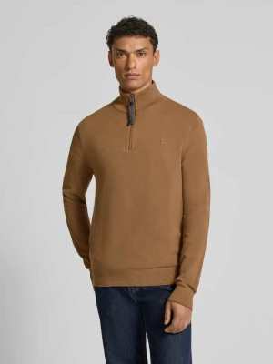 Sweter z dzianiny z kołnierzem Lerros