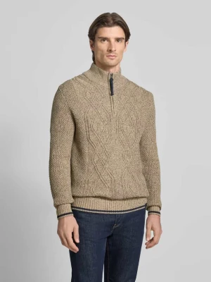 Sweter z dzianiny z kołnierzem Lerros