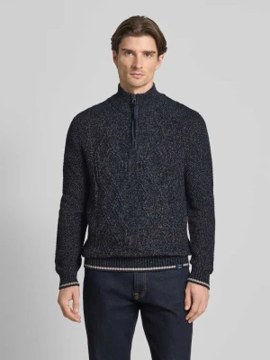 Sweter z dzianiny z kołnierzem Lerros