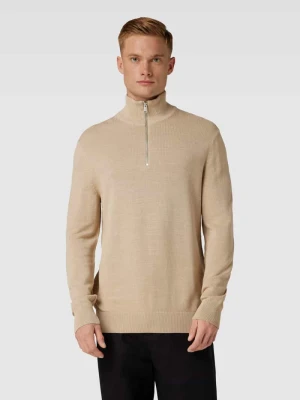 Sweter z dzianiny z kołnierzem Marc O'Polo