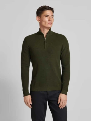 Sweter z dzianiny z kołnierzem model ‘lagoon’ Matinique