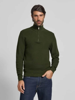 Sweter z dzianiny z kołnierzem model ‘lagoon’ Matinique