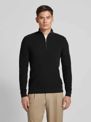 Sweter z dzianiny z kołnierzem model ‘lagoon’ Matinique