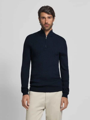 Sweter z dzianiny z kołnierzem model ‘mason’ Matinique