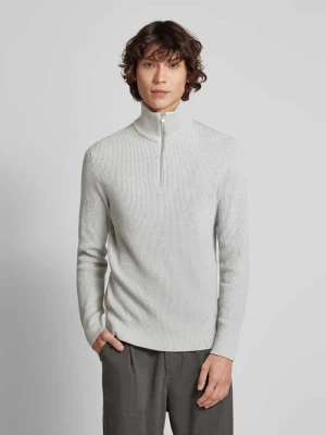 Sweter z dzianiny z kołnierzem model ‘PERFECT’ jack & jones