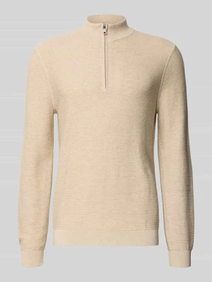 Sweter z dzianiny z kołnierzem OLYMP Level Five